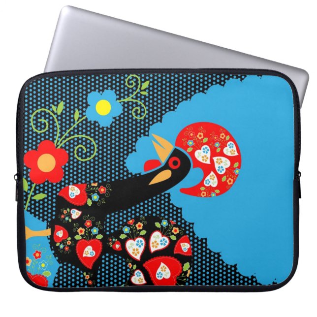 The Rooster of Portugal  Laptop Sleeve (Front)