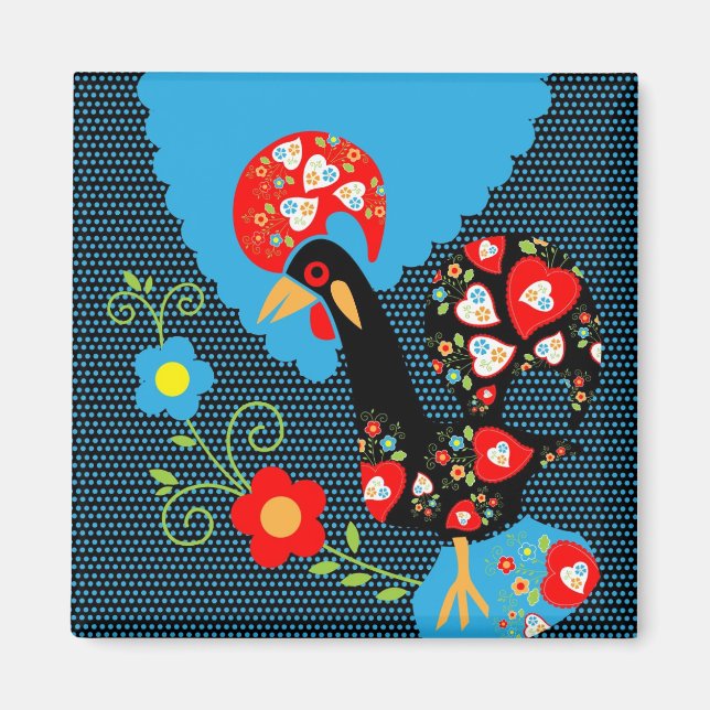 The Rooster of Portugal Magnet (Front)