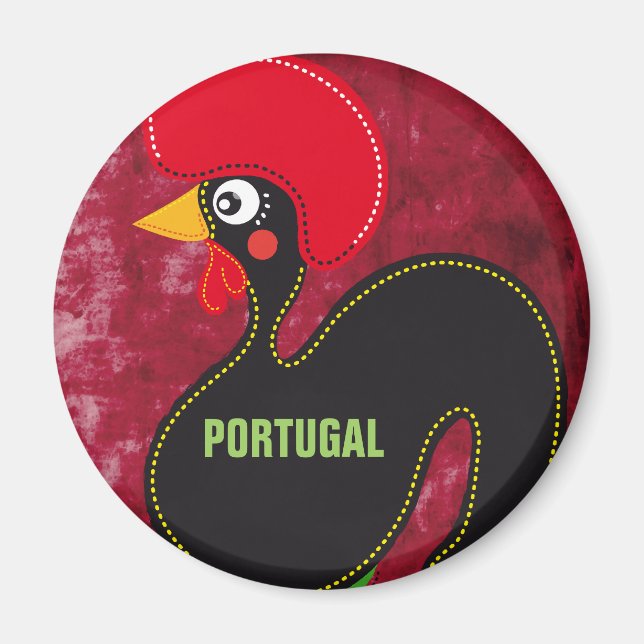 The Rooster of Portugal Magnet (Front)