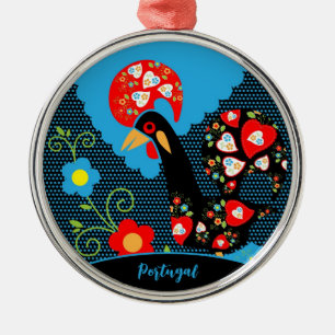 The Rooster of Portugal Metal Tree Decoration