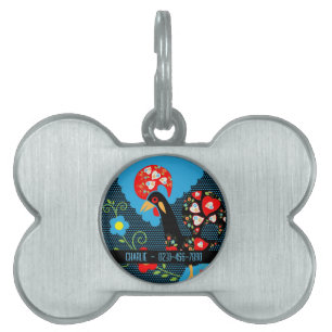 The Rooster of Portugal Pet ID Tag