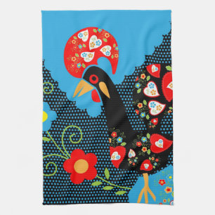 The Rooster of Portugal  Tea Towel