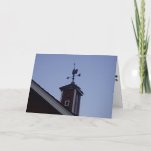 "The Rooster Points the Way" Congratulatory Card