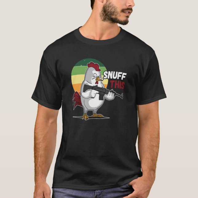 The Rooster Snuff This Animal Saying T-Shirt (Front)