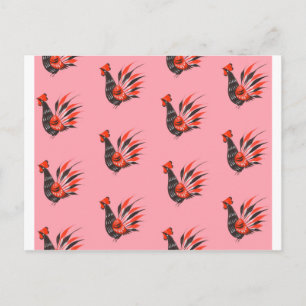 The roosters postcard