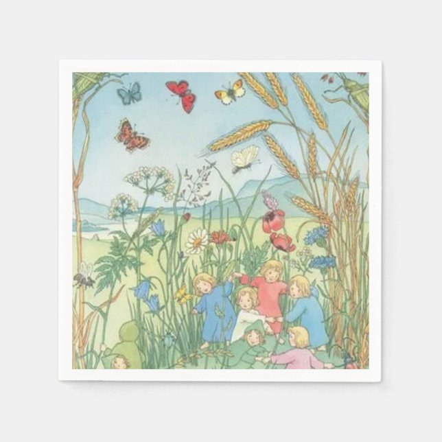 The Root Children Sibylle Von Olfers Napkin (Front)