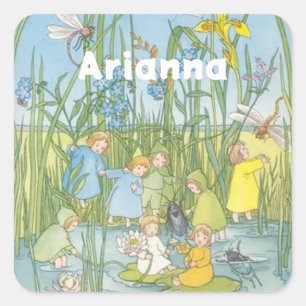 The Root Children Sibylle Von Olfers Square Sticker