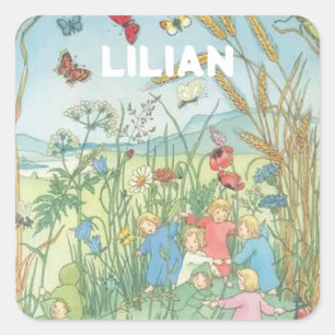 The Root Children Sibylle Von Olfers Square Sticker