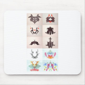 The Rorschach Test Ink Blots All 10 Plates 1-10 Mouse Mat