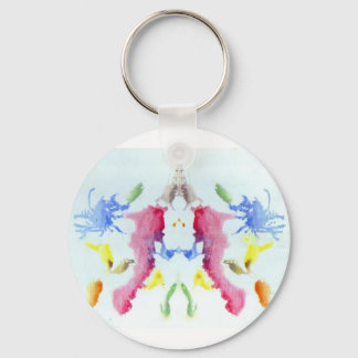 The Rorschach Test Ink Blots Plate 10 Crab Lobster Key Ring