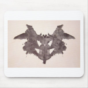 The Rorschach Test Ink Blots Plate 1 Bat, Moth Mouse Mat