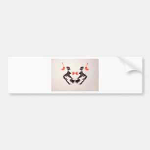 The Rorschach Test Ink Blots Plate 3 Two Humans Bumper Sticker