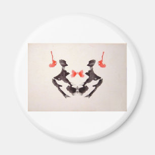 The Rorschach Test Ink Blots Plate 3 Two Humans Magnet