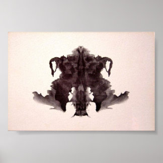 The Rorschach Test Ink Blots Plate 4 Poster