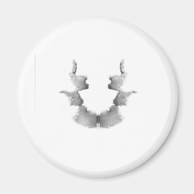 The Rorschach Test Ink Blots Plate 7 Heads Faces Magnet (Front)