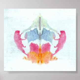 The Rorschach Test Ink Blots Plate 8 Poster