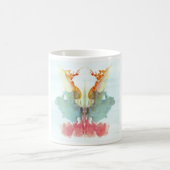 The Rorschach Test Ink Blots Plate 9 Human Coffee Mug (Center)