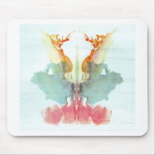 The Rorschach Test Ink Blots Plate 9 Human Mouse Mat