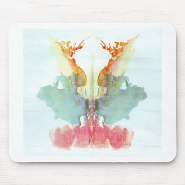 The Rorschach Test Ink Blots Plate 9 Human Mouse Mat (Front)