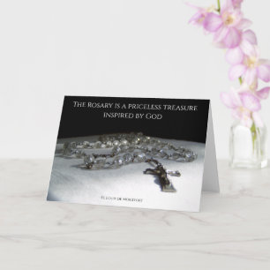 The Rosary, A Priceless Treasure Inspired by God Card