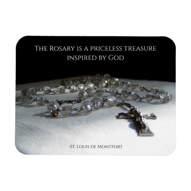 The Rosary, A Priceless Treasure Inspired by God Magnet (Horizontal)