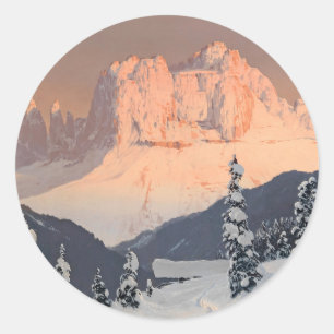 The Rose Garden of Saint Cyprian Classic Round Sticker