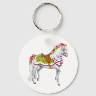 The Rose Horse Keychain