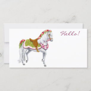 The Rose Horse Photo Card
