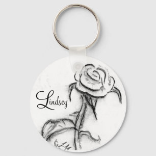The rose Lindsey Key Ring