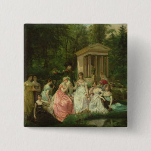 The Rose of Malmaison, c.1867 15 Cm Square Badge