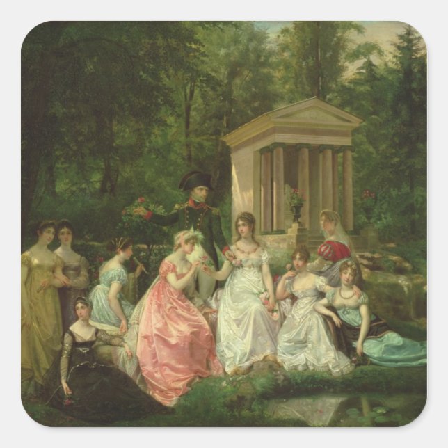 The Rose of Malmaison, c.1867 Square Sticker (Front)