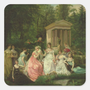 The Rose of Malmaison, c.1867 Square Sticker