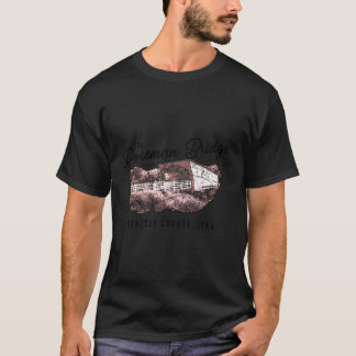 The Roseman Bridge Est 1883 Madison County Iowa T-Shirt