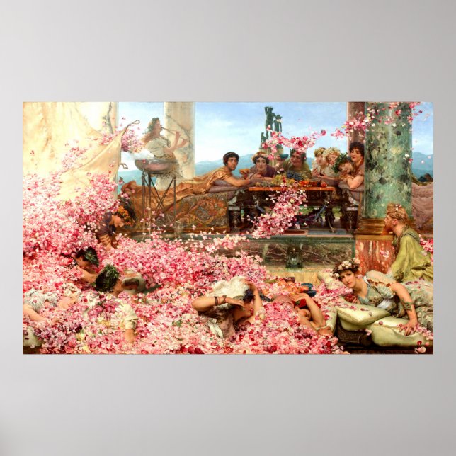 The Roses of Heliogabalus,  Lawrence Alma-Tadema Poster (Front)
