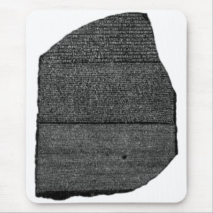 The Rosetta Stone Egyptian Granodiorite Stele Mouse Mat