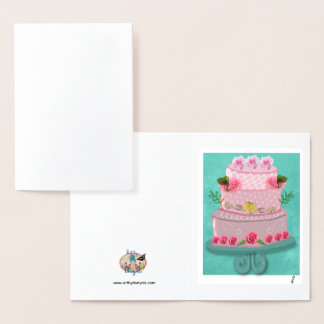 The Rosy Celebration Foil Card