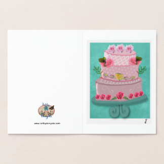 The Rosy Celebration Foil Card