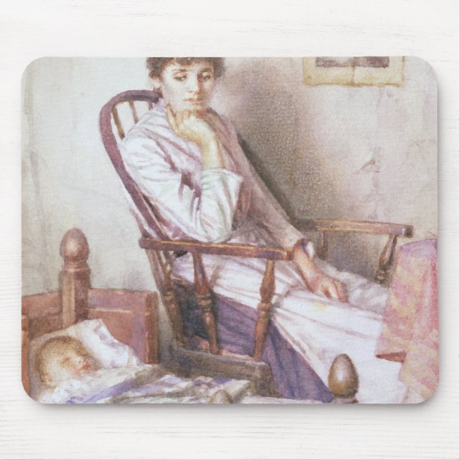 The Rosy Idol of her Solitude Mouse Mat (Front)