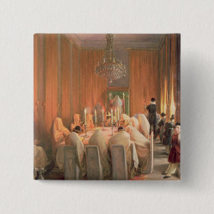 The Rothschild Family at Prayer 15 Cm Square Badge