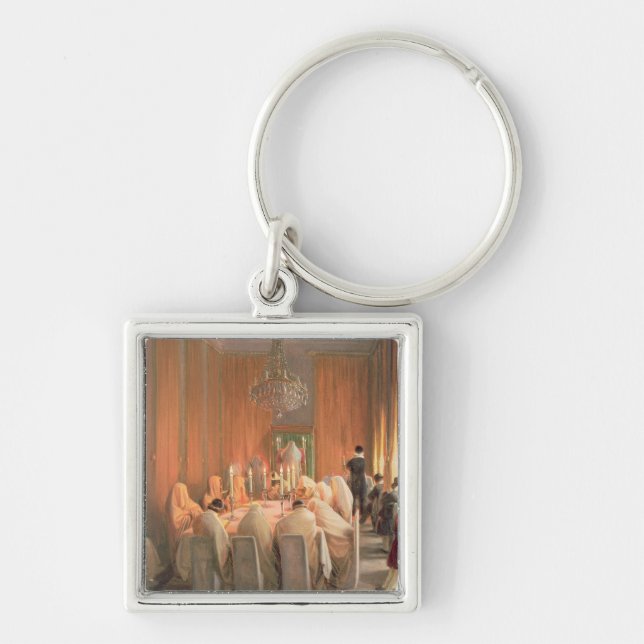 The Rothschild Family at Prayer Key Ring (Front)