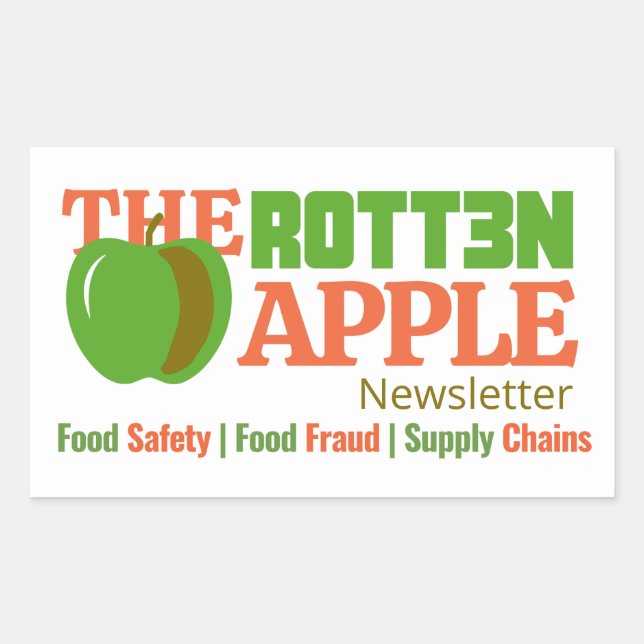 The Rotten Apple Newsletter Sticker (Front)