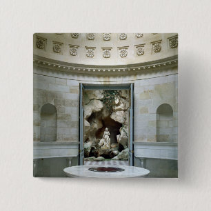The Rotunda and the Grotto of the Laiterie 15 Cm Square Badge
