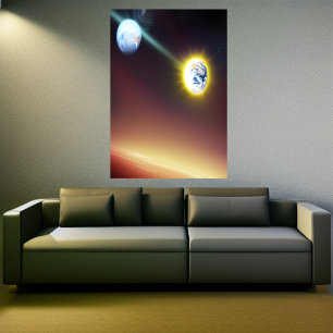 The rouge planet   AI Art Poster