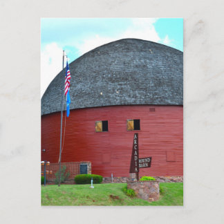 The Round Barn of Arcadia Postcard