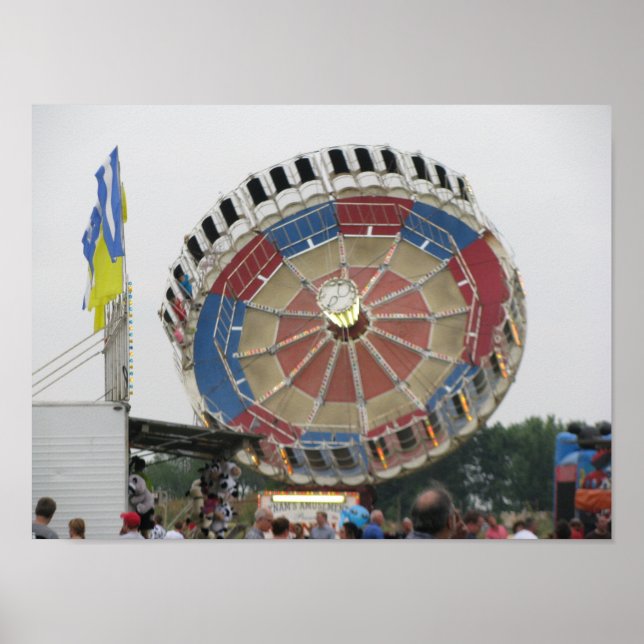 The Roundup Amusement Park Ride Poster (Front)