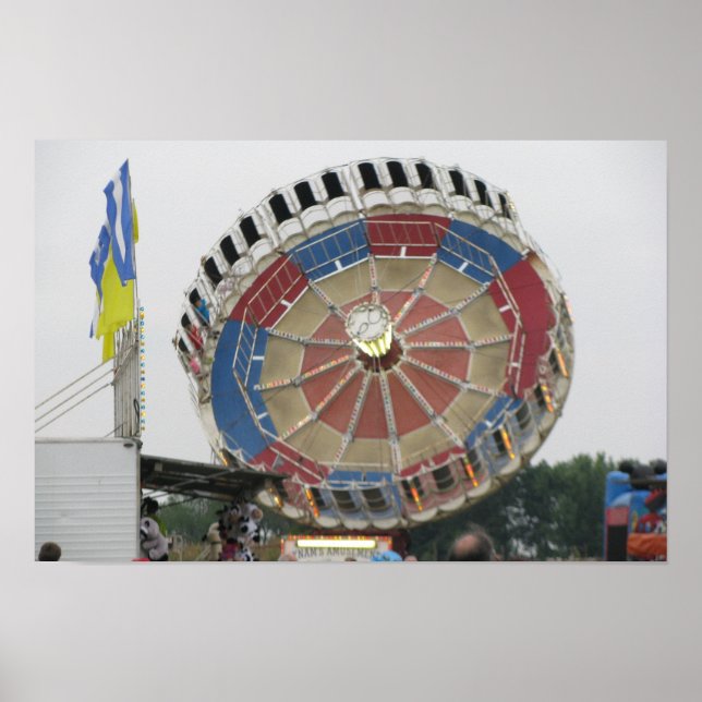 The Roundup Amusement Park Ride Poster (Front)