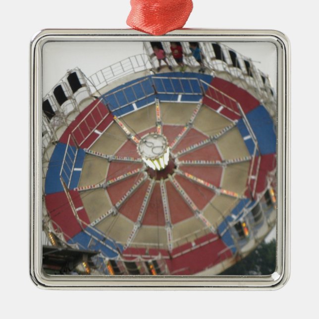 The Roundup Amusment Park Ride Metal Tree Decoration (Front)