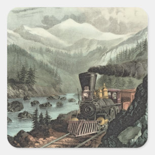 The Route to California Square Sticker