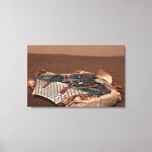 The rover's landing site canvas print