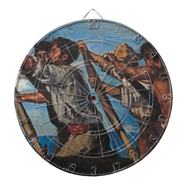 The Rowers (by Hans von Marées) Dartboard (Front)